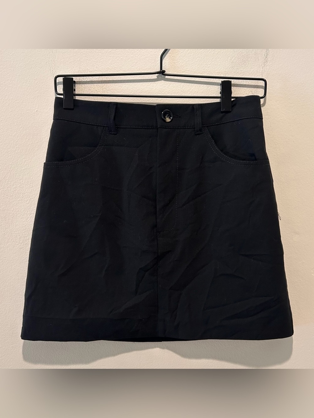 Pernille x Mango Black Stretchy Pocket Mini Skirt - Women’s Size Small like new